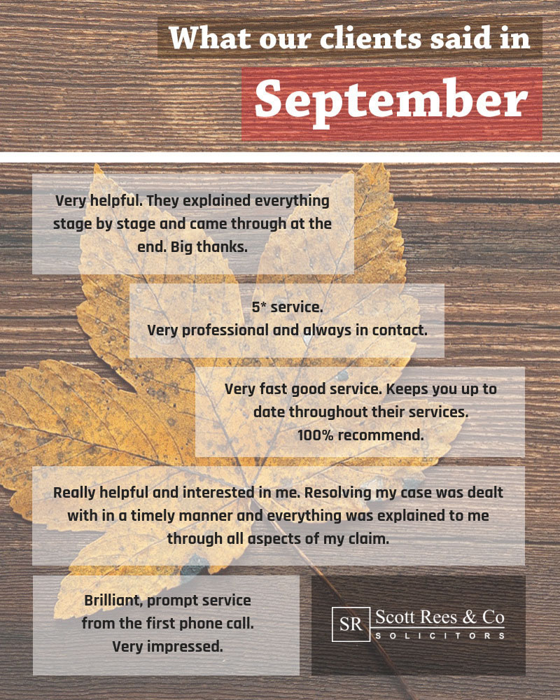 What our clients said in September 2018