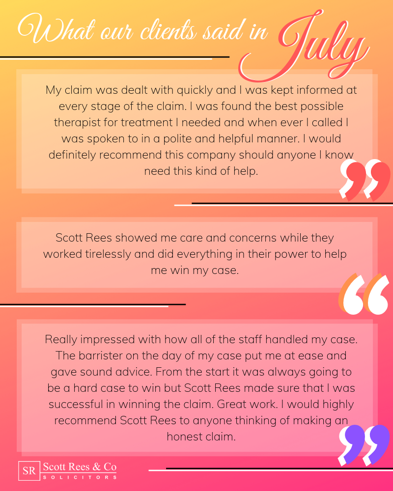 What our clients said in July 2019